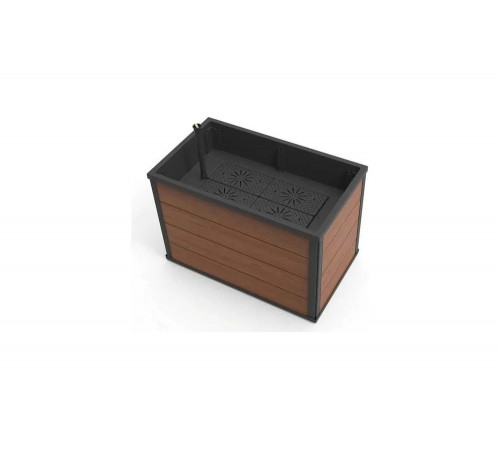 Кашпо-грядка для растений KETER Maple Mobile Urban Garden Bed 88L коричневый 252483 Кашпо-грядка для растений KETER Maple Mobile Urban Garden Bed 88L коричневый 252483