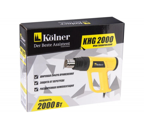 Технический фен Kolner KHG 2000 кн2000хг Технический фен Kolner KHG 2000 кн2000хг
