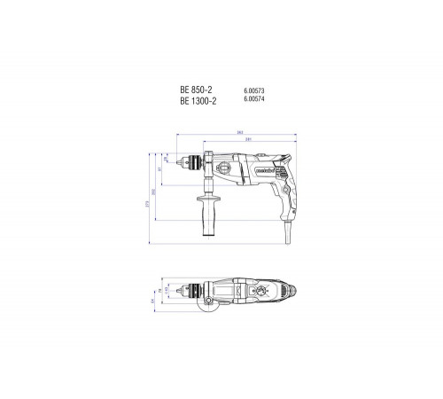 Дрель METABO BEV 1300-2 ЗВП (600574000) Дрель METABO BEV 1300-2 ЗВП (600574000)