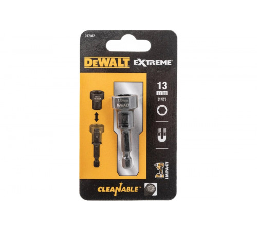 Насадка шестигранная очищаемая 13 мм DEWALT DT7467-QZ