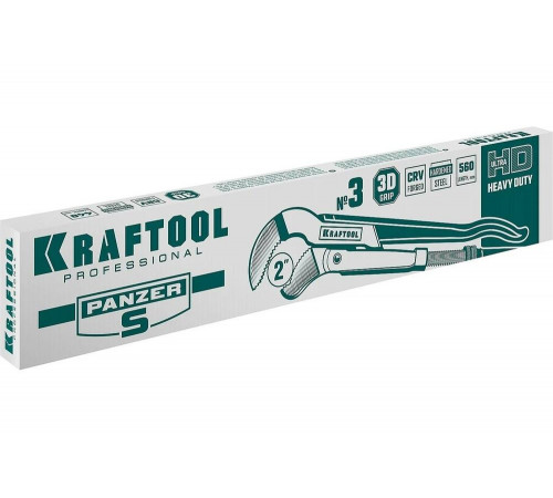 KRAFTOOL №3, изогнутые губки, ключ трубный PANZER-S 2733-20_z02 KRAFTOOL №3, изогнутые губки, ключ трубный PANZER-S 2733-20_z02