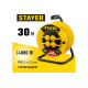 Силовой удлинитель на катушке STAYER ПВС 3x2.5 30м 4000Вт ip44 55064-30