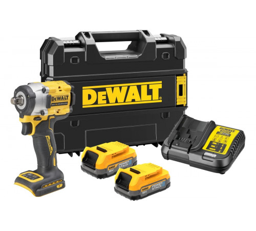 Аккумуляторный гайковерт Dewalt DCF921E2T, 18 В, 610 Нм, 3550 уд/мин, с 2 АКБ 1.7 Ач и ЗУ, в кейсе TSTAK DCF921E2T-QW