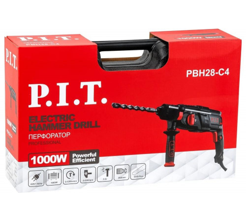 Перфоратор P.I.T. 1000Вт, 3дж, SDS+ PBH28-C4