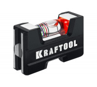 Компактный литой магнитный уровень KRAFTOOL 5-в-1 76 мм 34787