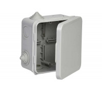 Распаячная коробка IEK км41256 100x100x50мм о/к ip54 8 вв. (7035) UKO31-100-100-050-K03-54