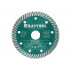 KRAFTOOL Ø 115Х22.2 мм, алмазный, сегментный, по армированному бетону, кирпичу диск отрезной TURBO 36682-115