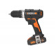 Ударная аккумуляторная дрель-шуруповерт WORX WX370