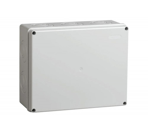 Распаячная коробка IEK км41271 о/п 240x195x90мм ip44 серая UKO10-240-195-090-K41-44 Распаячная коробка IEK км41271 о/п 240x195x90мм ip44 серая UKO10-240-195-090-K41-44