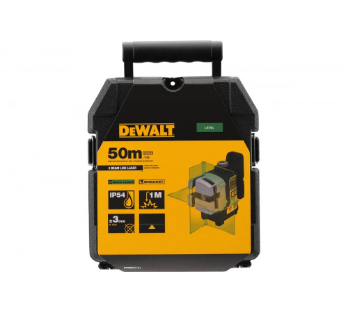 Самовыравнивающийся трехплоскостной лазерный уровень DEWALT DW089CG-XJ