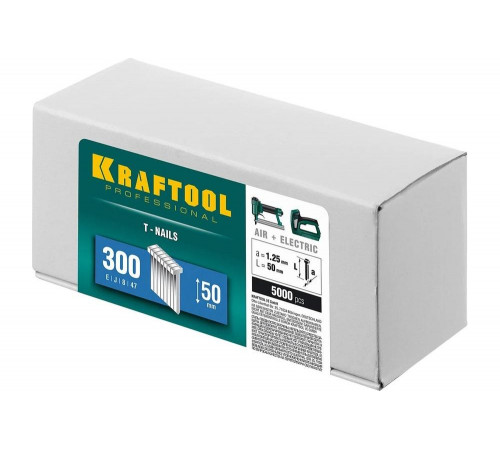 KRAFTOOL гвозди тип 300, 50 мм, гвозди для нейлера 31785-50