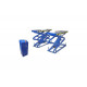 Ножничный подъемник KraftWell короткий, 3200 кг, заглубляемый, цвет синий KRW3.2U_blue