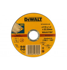 Круг отрезной по металлу INDUSTRIAL (115х22,2 мм) DEWALT DT42240Z