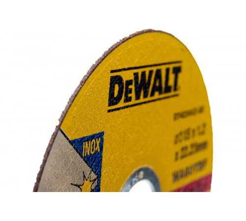 Круг отрезной по металлу INDUSTRIAL (115х22,2 мм) DEWALT DT42240Z