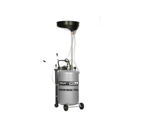 Установка для слива и откачки масла и антифриза KraftWell KRW1832.70L Установка для слива и откачки масла и антифриза KraftWell KRW1832.70L
