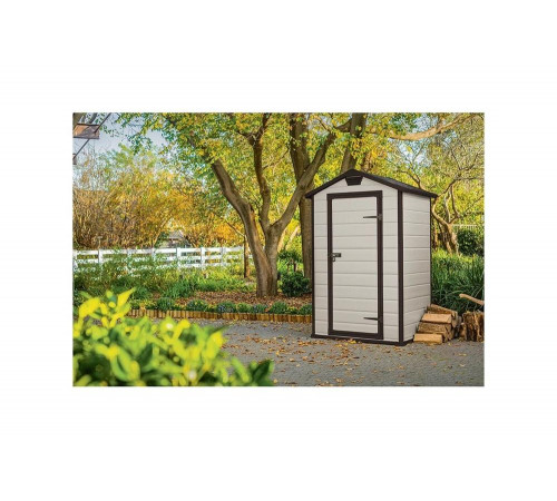 Хозяйственный блок KETER Manor 4х3, бежевый 255137 Хозяйственный блок KETER Manor 4х3, бежевый 255137