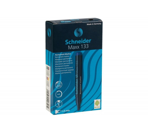 Перманентный маркер Schneider Maxx 133 синий, скошенный, 4 мм 113303