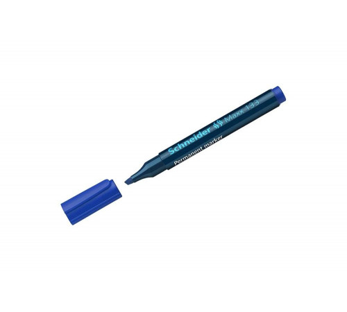 Перманентный маркер Schneider Maxx 133 синий, скошенный, 4 мм 113303