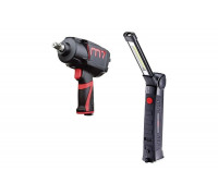 Пневматический ударный гайковерт MIGHTY SEVEN 1/2", 1088 Нм, фонарь PNC-4299Q