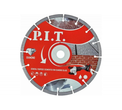 Диск алмазный отрезной, сегментированный, 230x22.2x1.4 мм P.I.T. ACTW02-G230 Диск алмазный отрезной, сегментированный, 230x22.2x1.4 мм P.I.T. ACTW02-G230