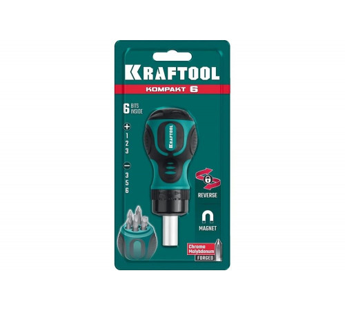 KRAFTOOL 7 шт., отвертка реверсивная 26190-H7 KRAFTOOL 7 шт., отвертка реверсивная 26190-H7
