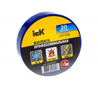 Изолента ПВХ 19мм, 20м, синяя IEK ИЭК UIZ-20-10-K07