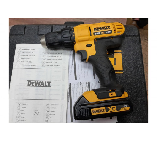 Аккумуляторная дрель-шуруповерт DEWALT DCD 771 C2