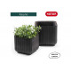 Кашпо Keter CUBE PLANTER L, 50,5л графит 230225