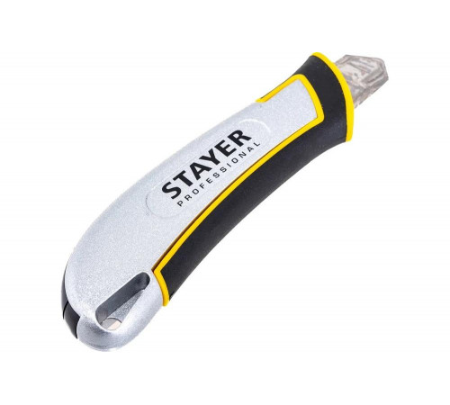 STAYER 18 мм, сегментированное лезвие, автостоп, нож KSM-18A 09143_z01