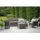 Комплект с тройным диваном Keter Salemo 3 seater set капучино 238589