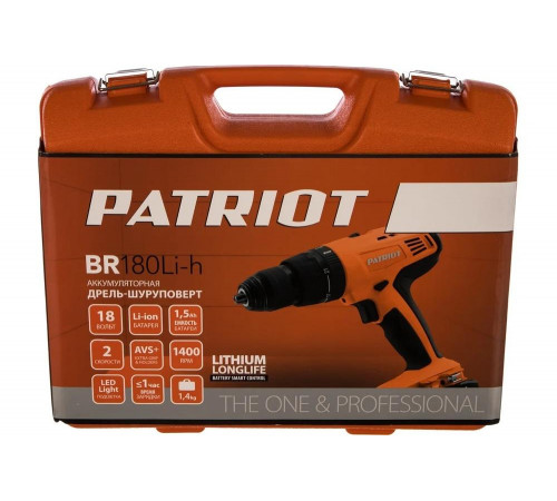 Аккумуляторная дрель-шуруповерт Patriot BR 180Li-h