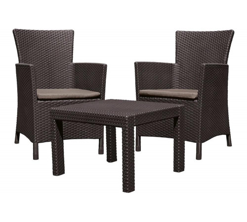 Комплект мебели Keter Rosario balcon set коричневый 216939 Комплект мебели Keter Rosario balcon set коричневый 216939
