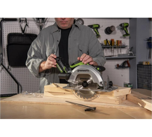 Аккумуляторная циркулярная пила GreenWorks GD24CS 1500907 Аккумуляторная циркулярная пила GreenWorks GD24CS 1500907
