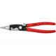 Электромонтажные клещи Knipex 6-в-1, 200 мм, защелка-"собачка", черные, 1К ручки, KN-1391200SB