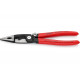 Электромонтажные клещи Knipex 6-в-1, 200 мм, защелка-"собачка", черные, 1К ручки, KN-1391200SB