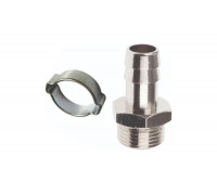 Переходник (1/4"М - елочка 10 мм; обжимное кольцо 10x15 мм) Elitech 0704.023700