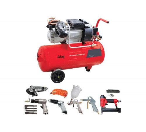 Компрессор Fubag COTTAGE MASTER KIT + набор из 8 предметов 45681861