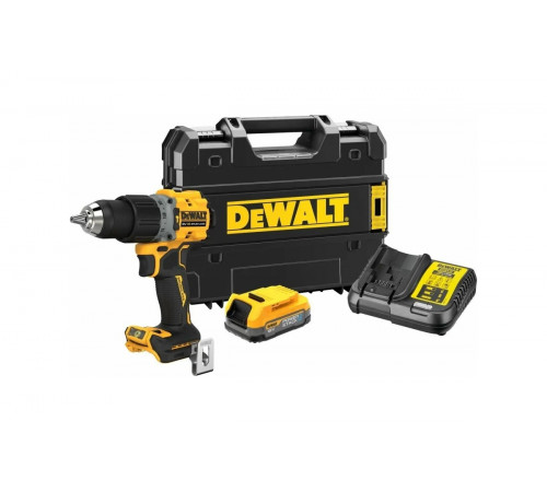 Ударная дрель-шуруповерт Dewalt Powerstack DCD805E1T-QW