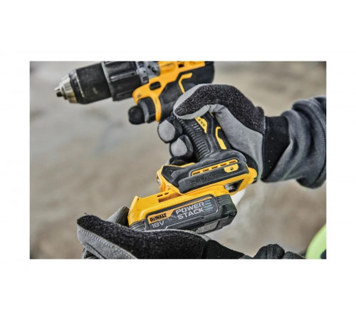 Ударная дрель-шуруповерт Dewalt Powerstack DCD805E1T-QW