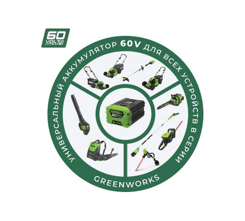 Высоторез GREENWORKS GD60PS (1400407) без акк. и з.у Высоторез GREENWORKS GD60PS (1400407) без акк. и з.у