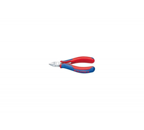 Бокорезы для электроники KNIPEX  острая головка, без фаски, 130 мм, 2-комп ручки KN-7742130 Бокорезы для электроники, острая головка, без фаски, 130 мм, 2-комп ручки