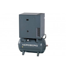 Винтовой компрессор NORDBERG 7,5кВт, 10Бар, 1000л/мин, ресивер 270л NCS270/1000-10 01-00000020