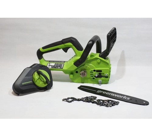 Цепная аккумуляторная пила GreenWorks G24CS25K4 24 В, 4 А*ч 2007707UB Цепная аккумуляторная пила GreenWorks G24CS25K4 24 В, 4 А*ч 2007707UB