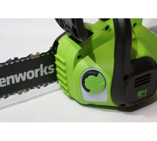 Цепная аккумуляторная пила GreenWorks G24CS25K4 24 В, 4 А*ч 2007707UB Цепная аккумуляторная пила GreenWorks G24CS25K4 24 В, 4 А*ч 2007707UB