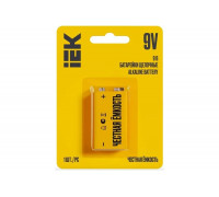Щелочная батарейка IEK alkaline 6lr61 9v ABT-6LR619V-OP-L01