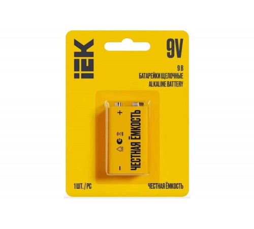 Щелочная батарейка IEK alkaline 6lr61 9v ABT-6LR619V-OP-L01 Щелочная батарейка IEK alkaline 6lr61 9v ABT-6LR619V-OP-L01
