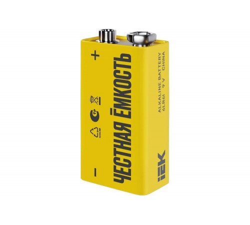 Щелочная батарейка IEK alkaline 6lr61 9v ABT-6LR619V-OP-L01 Щелочная батарейка IEK alkaline 6lr61 9v ABT-6LR619V-OP-L01