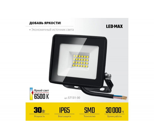 Светодиодный прожектор STAYER Led-max 30 вт 57131-30_z03 Светодиодный прожектор STAYER Led-max 30 вт 57131-30_z03