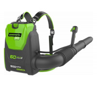Аккумуляторный ранцевый бесщеточный воздуходув Greenworks GD60BPB 2402307