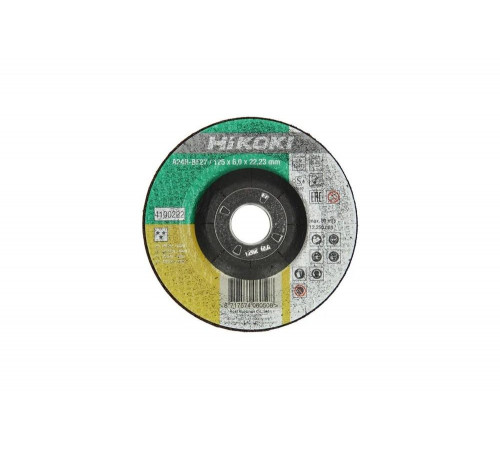 Диск шлифовальный по металлу (125х6х22.2 мм) HiKOKI 4100222